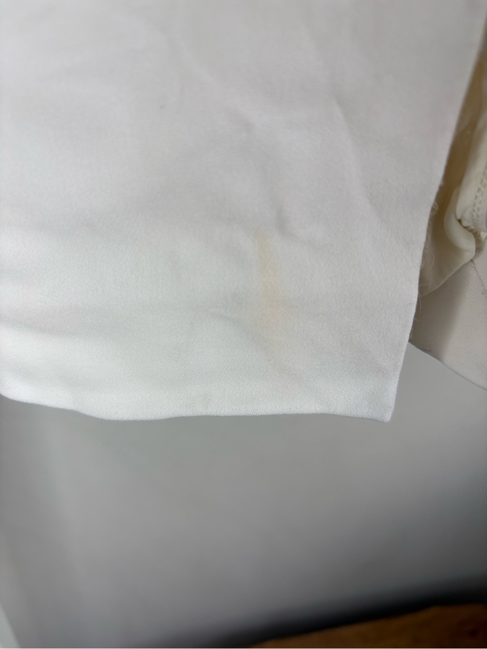 The Row White Cropped Wide Leg Silk Blend Pants Size 2 High Rise Made in USA - Picture 8 of 11